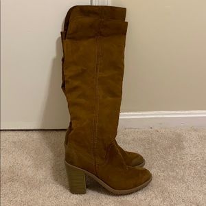 Dolce vita above the knee chestnut brown boots